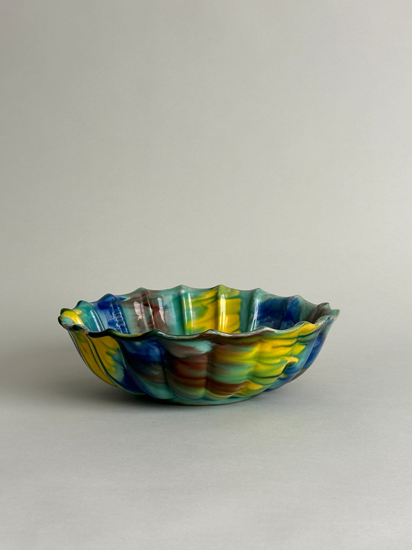 ITALIAN DRIP GLAZED BOWL