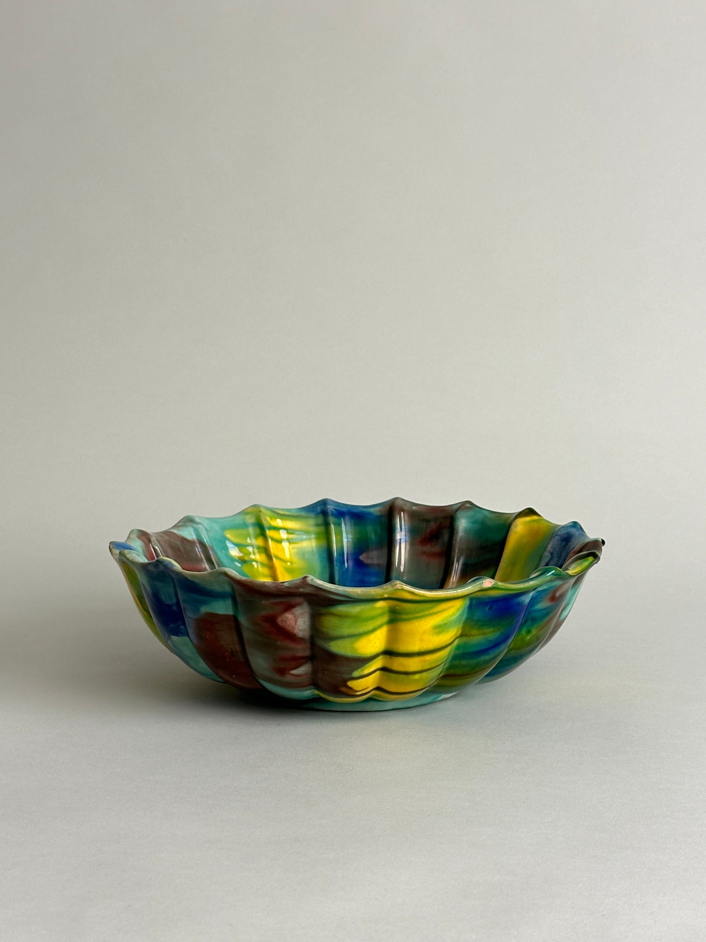 ITALIAN DRIP GLAZED BOWL