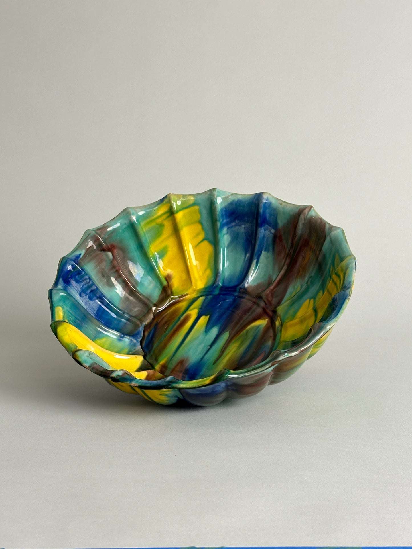 ITALIAN DRIP GLAZED BOWL