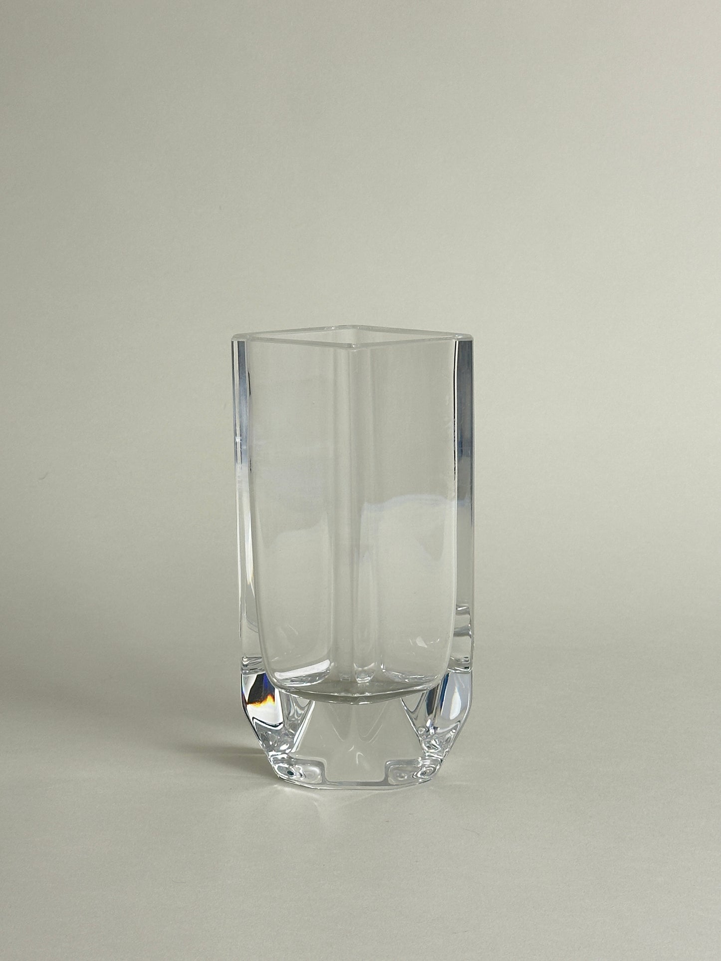 KOSTA BODA DIAMOND SHAPED GLASS VASE