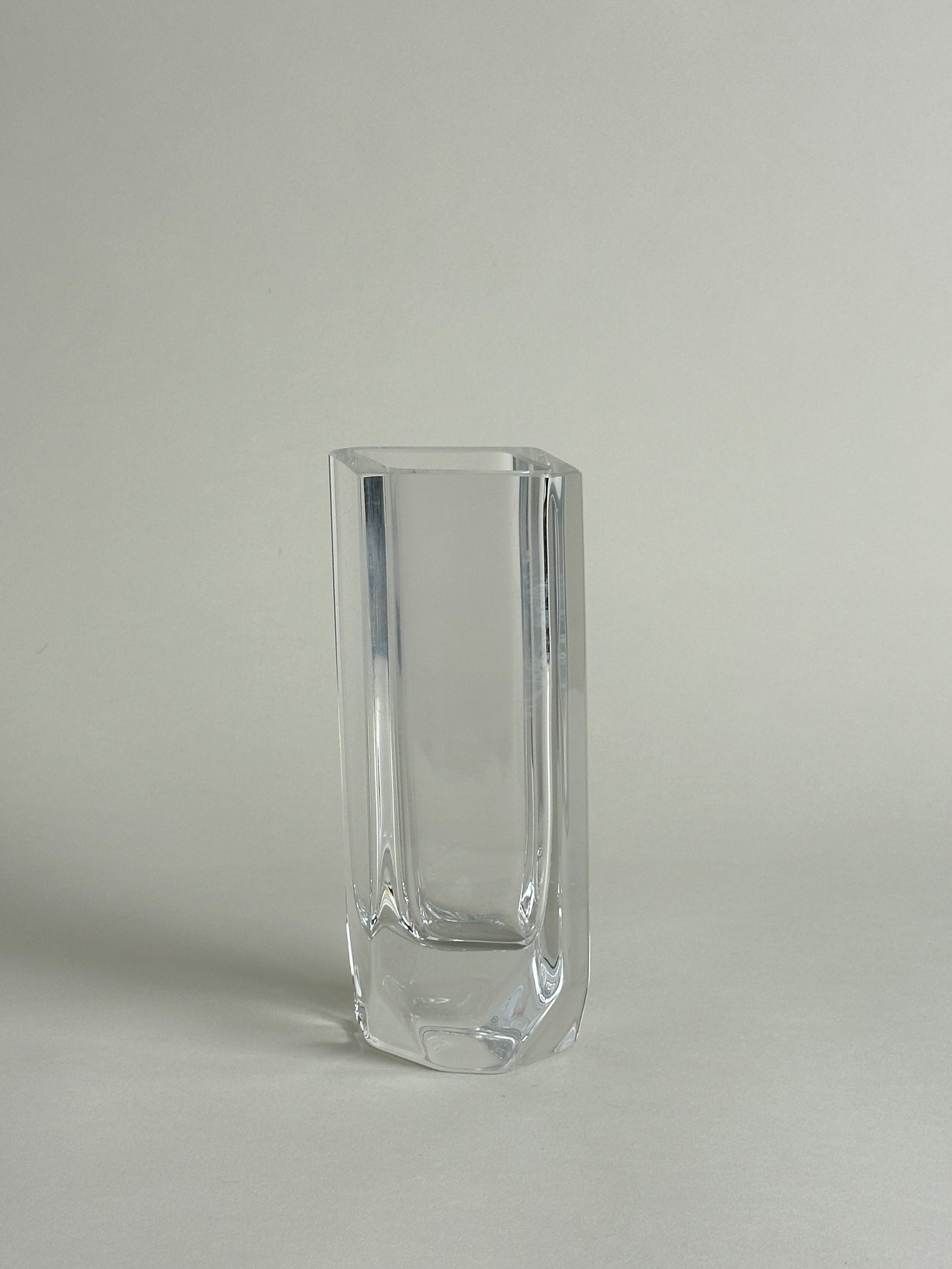 KOSTA BODA DIAMOND SHAPED GLASS VASE