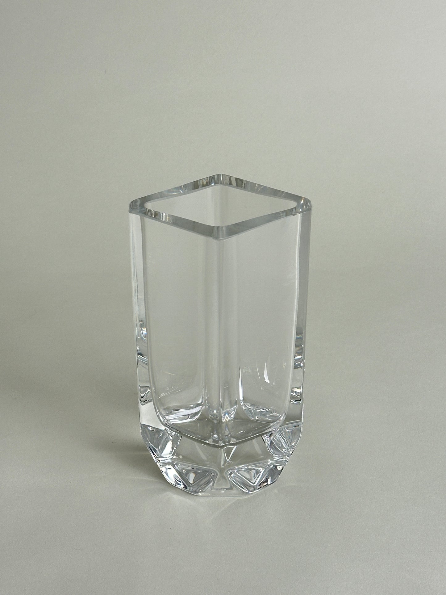 KOSTA BODA DIAMOND SHAPED GLASS VASE