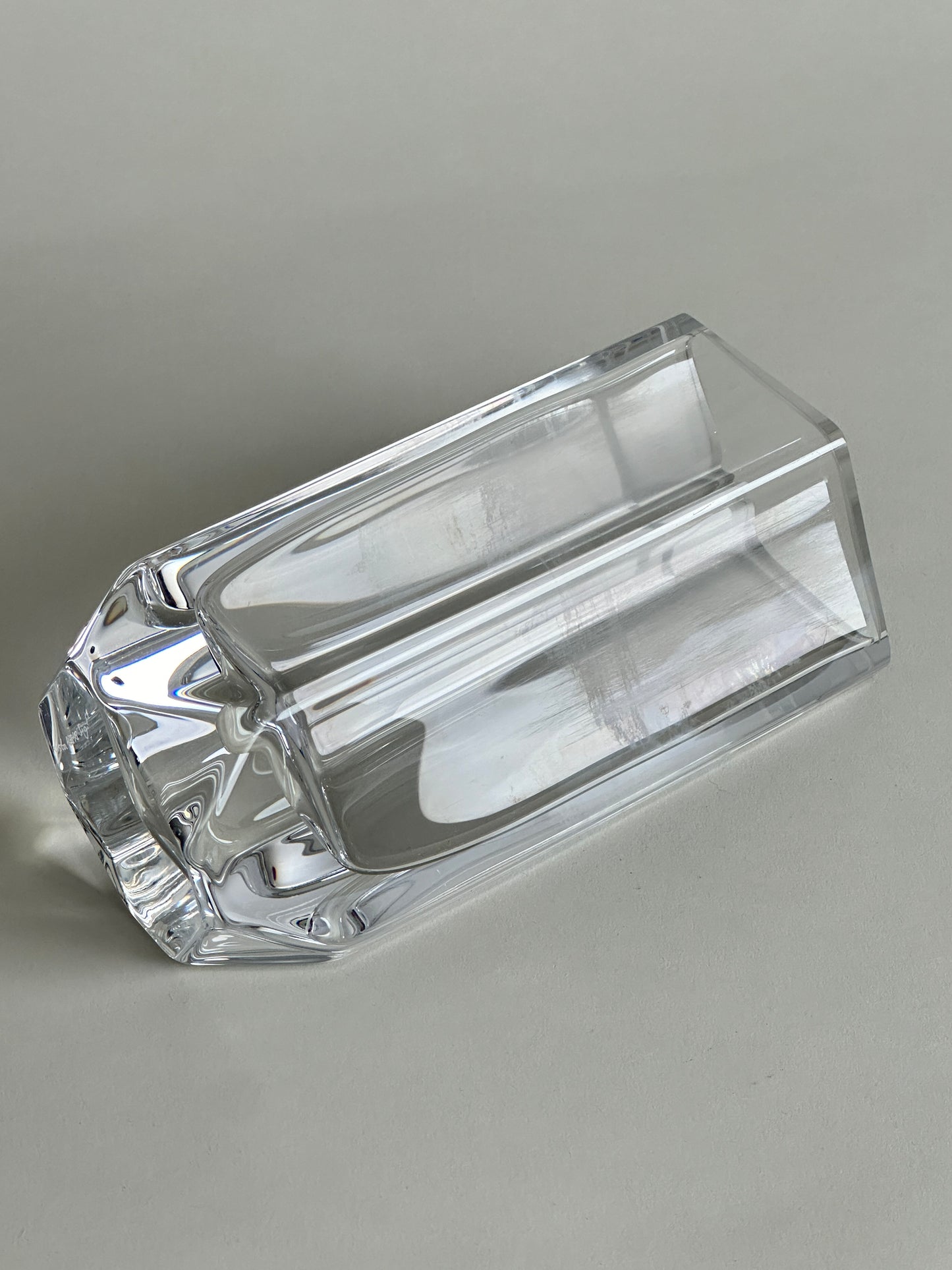 KOSTA BODA DIAMOND SHAPED GLASS VASE