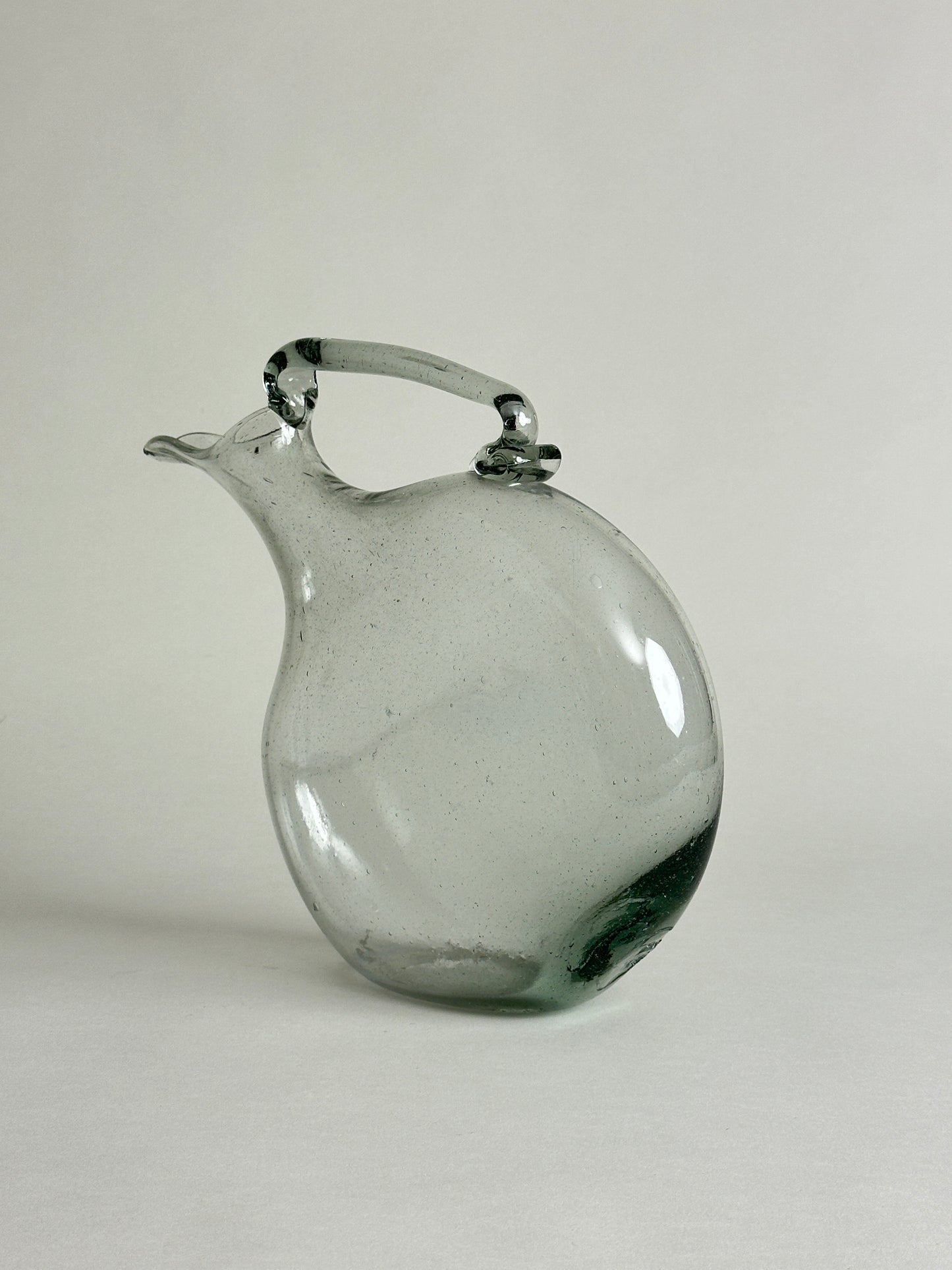 UNIQUE BLOWN GLASS PITCHER