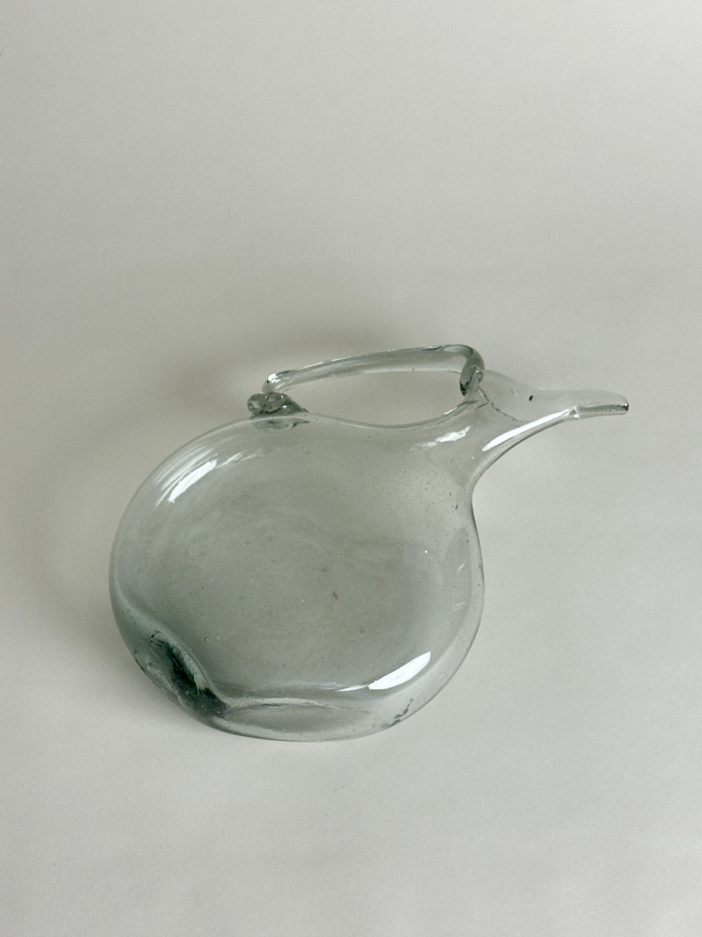 UNIQUE BLOWN GLASS PITCHER